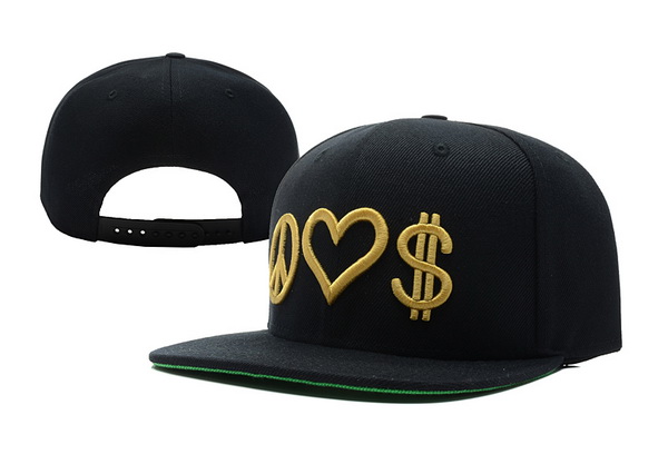 Peace Love Money Snapback Hat #03